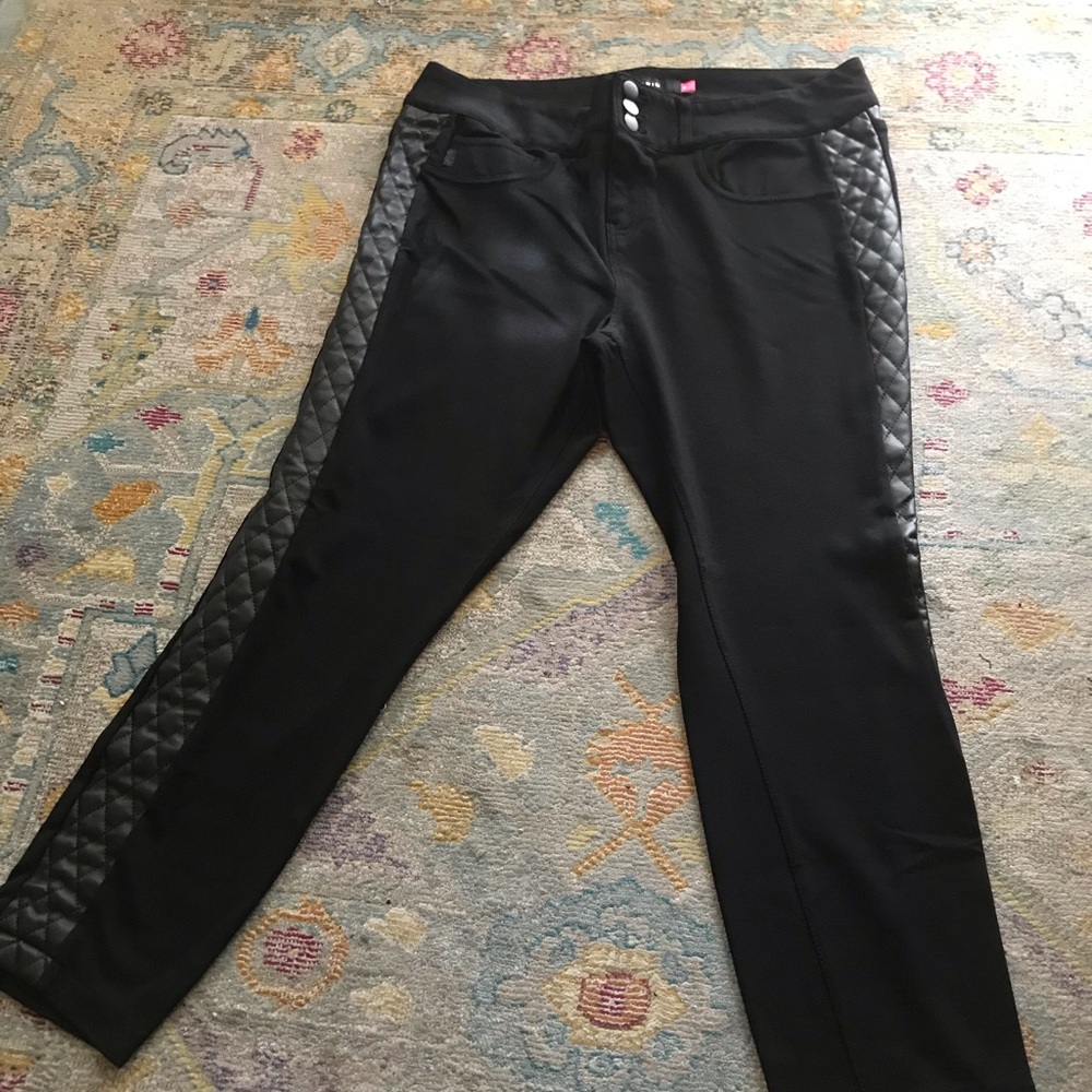 ❤️ was $35 Torrid knit pants w/ pleather side trim